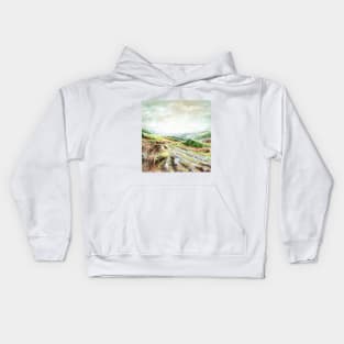 'Tranquil Ashdown Forest in Autumn' by Sonia Finch Kids Hoodie